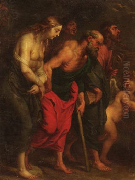 Mythologische Szene Oil Painting by Jacob Jordaens