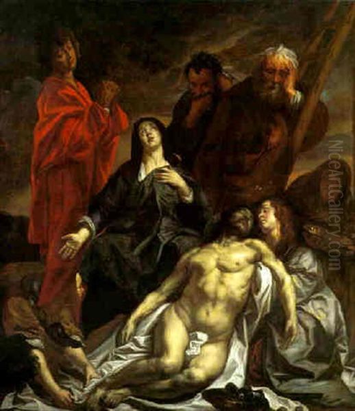 Die Kreuzabnahme Oil Painting by Jacob Jordaens