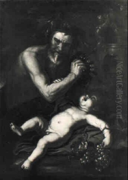 Silen Und Der Bachusknabe Oil Painting by Jacob Jordaens