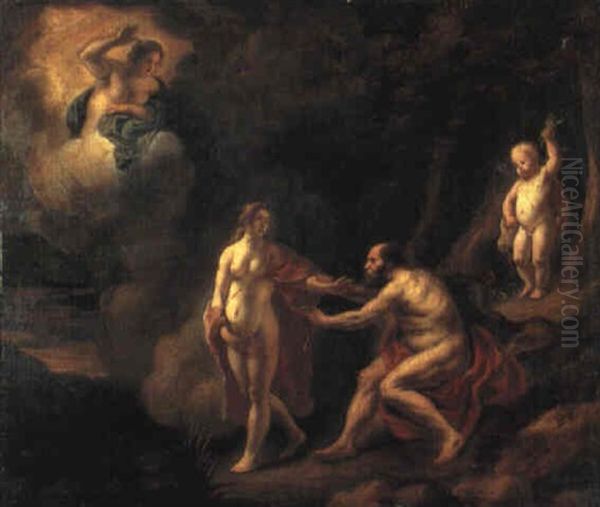 Venus Overlooking Jupiter And Juno Oil Painting by Jacob Jordaens