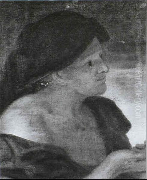 Study Of An Old Woman Wearing A Headdress by Jacob Jordaens