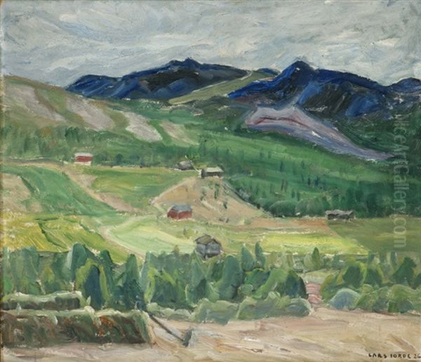 Landskap 1926 Oil Painting by Lars Jorde