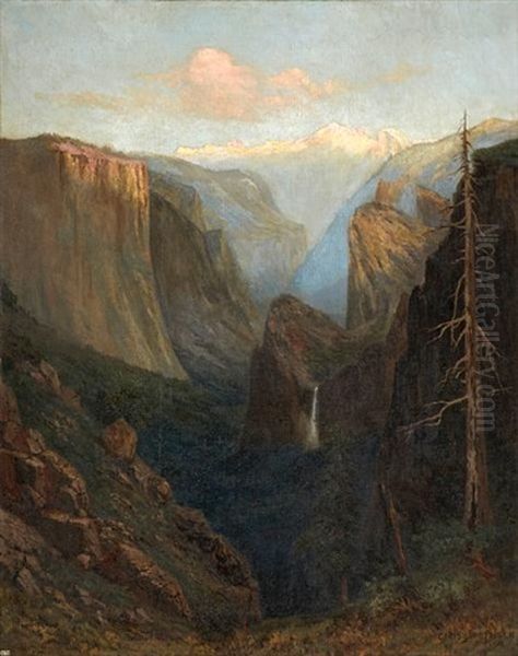 First Flush Of Sunrise, Yosemite Valley Oil Painting by Christian Jorgensen