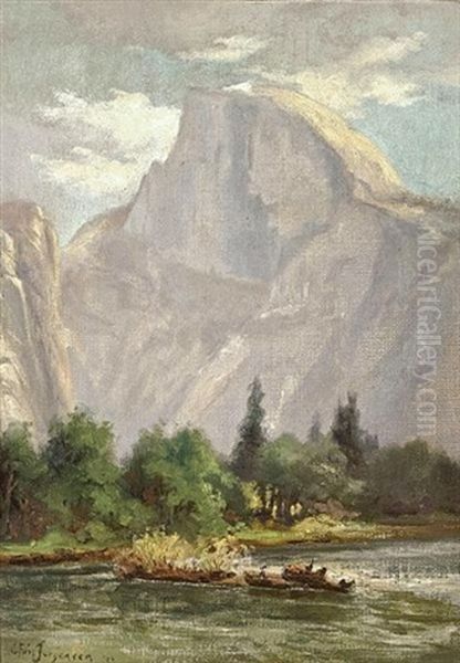 Half Dome Oil Painting by Christian Jorgensen