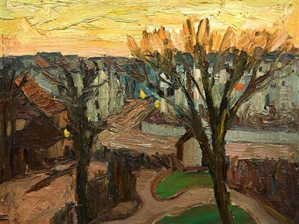 Lilienthal At Dusk Oil Painting by Carl Joerres