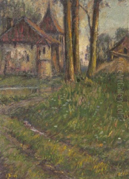 Kirche In Neu St. Jurgen (?) Oil Painting by Carl Joerres