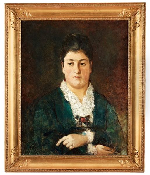 Portratt Av Konstnarens Syster (portrait Of The Artist's Sister) Oil Painting by Ernst Josephson