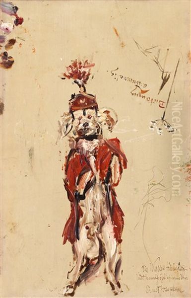 Hund (sketch) Oil Painting by Ernst Josephson