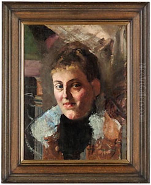 Mathilda Birger Oil Painting by Ernst Josephson