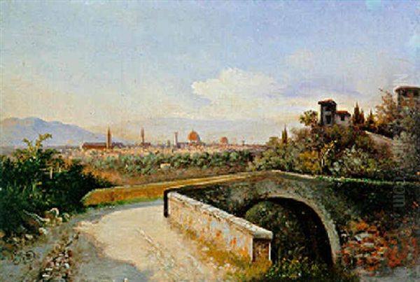 Veduta Di Firenze Oil Painting by Carlo Jotti