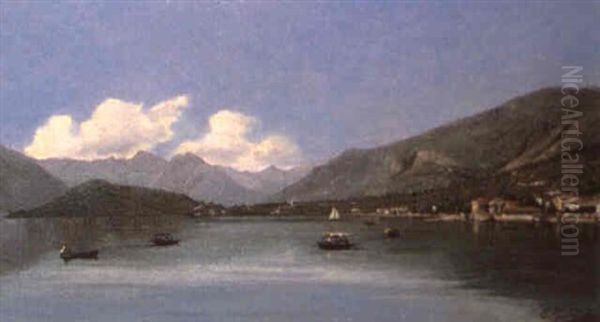 Lake Como Oil Painting by Carlo Jotti