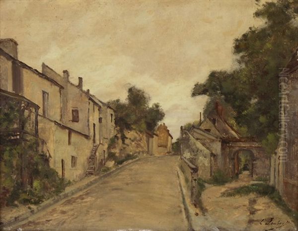 Dorfstrasse Oil Painting by Leon Joubert