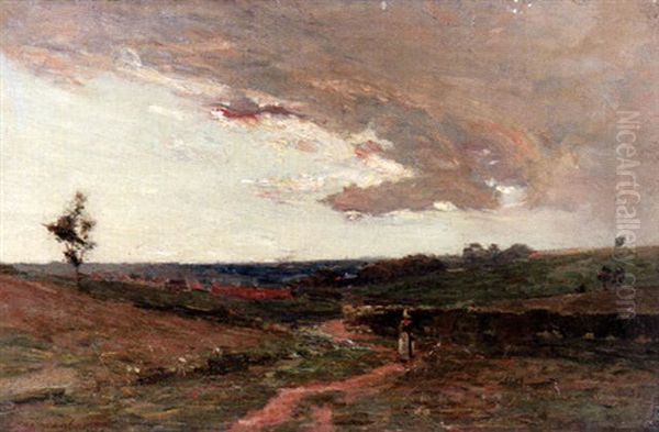 Franskt Landskap Oil Painting by Leon Joubert