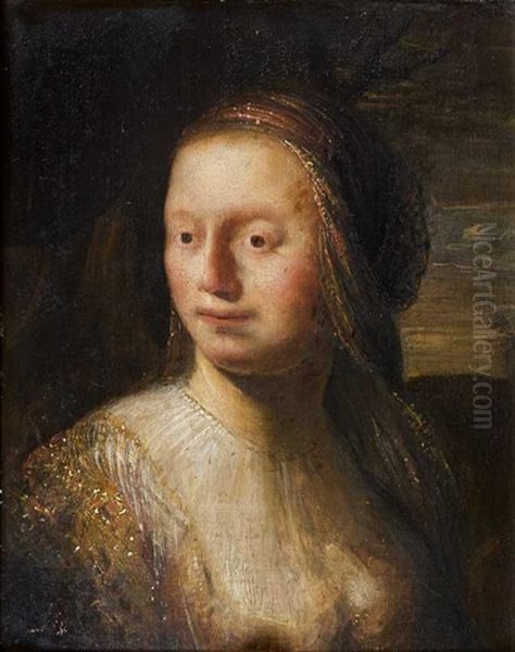 Portrait De Femme En Buste Oil Painting by Isaac De Joudreville