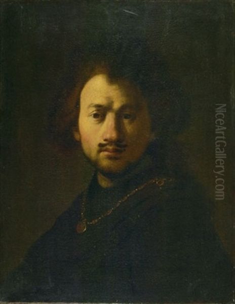 Bildnis Des Malers Rembrandt Harmensz Van Rijn Oil Painting by Isaac De Joudreville