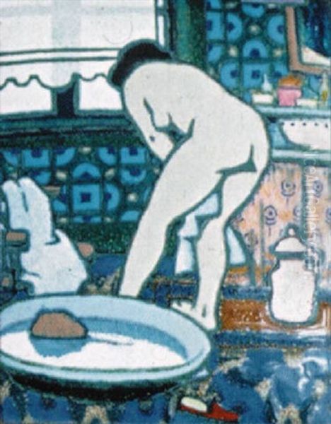 La Toilette Oil Painting by Leon Jouhaud