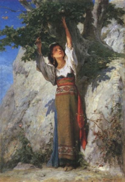 La Spensieratezza Oil Painting by Adolphe Jourdan