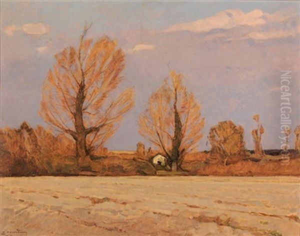 Cabane En Automne Oil Painting by Louis Jourdan