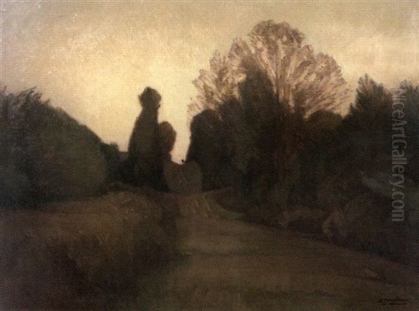 Le Chemin Oil Painting by Louis Jourdan