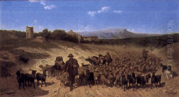 La Transhumance by Theodore Jourdan