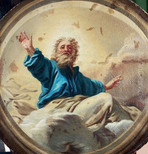 Dieu Le Pere Dans Les Nuees Oil Painting by Jean-baptiste Jouvenet