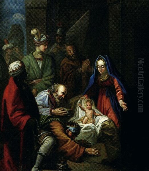 Adoration Des Mages Oil Painting by Jean-baptiste Jouvenet