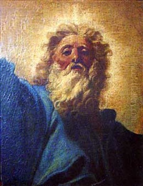 Le Pere Eternel (fragment) Oil Painting by Jean-baptiste Jouvenet