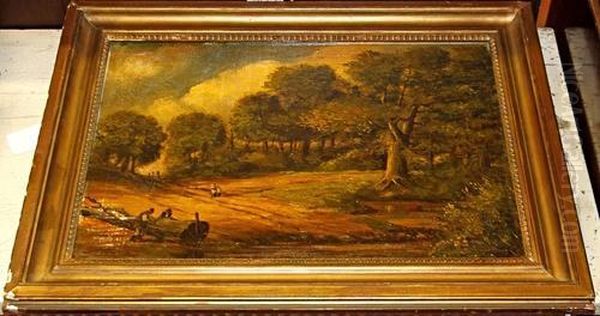 Sherwood Forest Oil Painting by David Bates