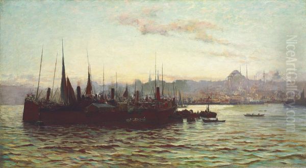 Constantinople Oil Painting by Frederick Davenport Bates