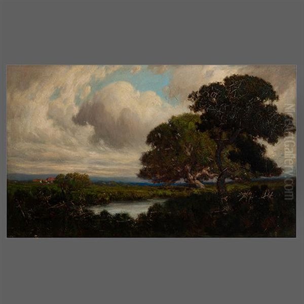 Storm Clouds Near Fruitvale Oil Painting by Charles Chapel Judson