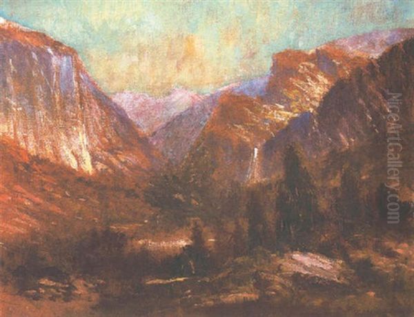 Yosemite Oil Painting by Charles Chapel Judson