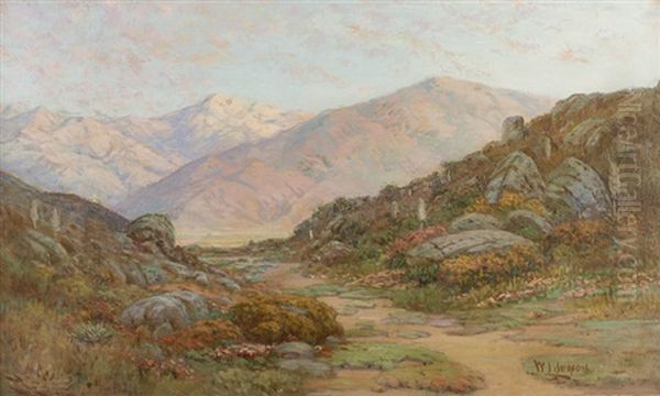 When The Desert Blooms Oil Painting by William Lee Judson