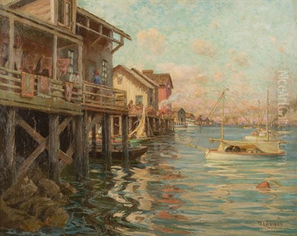 Old San Pedro Oil Painting by William Lee Judson