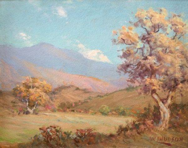 Fall Trees Oil Painting by William Lee Judson