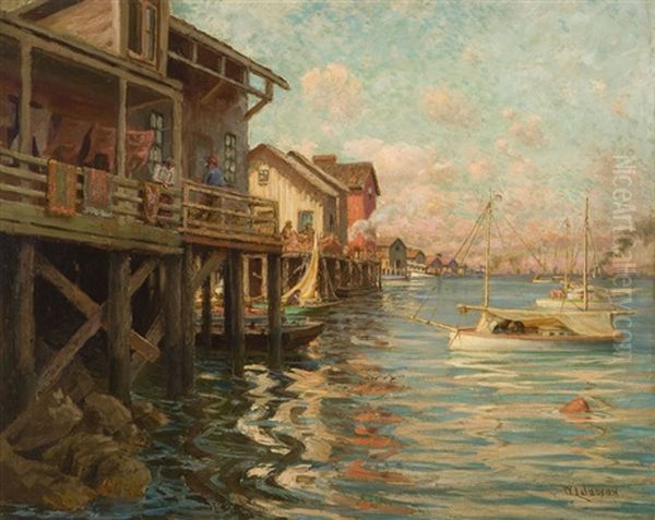 Old San Pedro Oil Painting by William Lee Judson