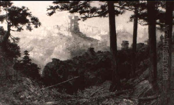 View Of Grand Canyon Oil Painting by William Lee Judson