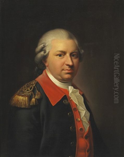 Portrait Of Henrik Gerner (1741-1787) - Jens Juel And Workshop Oil Painting by Jens Juel