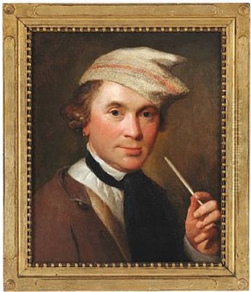 Postkorer Mellem Kobenhavn Og Hamborg Jorgen Madsen Brondsted (1724-1787) Oil Painting by Jens Juel