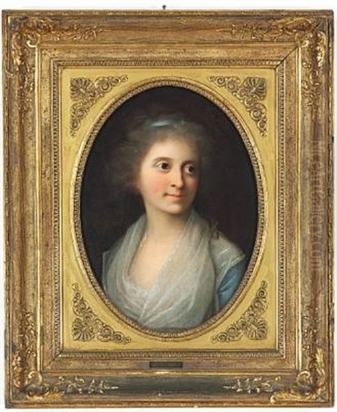 Portrait Of Cathrine Hedevig Fabritius De Tengnagel (1768-1850) Oil Painting by Jens Juel