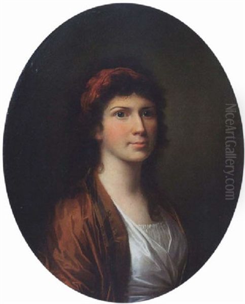 Julianna Margaretta Waltersdorff Oil Painting by Jens Juel