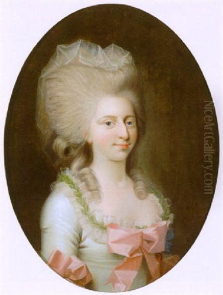 Prinsesse Louise Augusta Oil Painting by Jens Juel