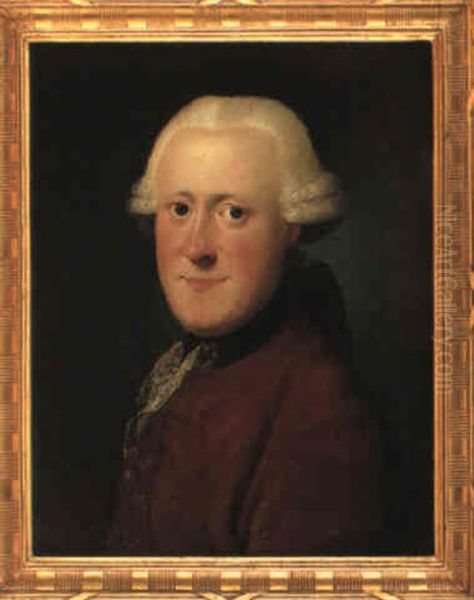 Portrat Af Klasselotteriinspektar Niels Collin Oil Painting by Jens Juel