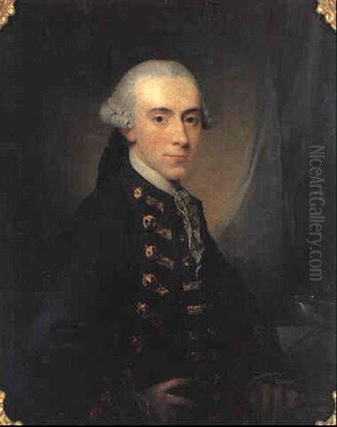 Portraet Af Kejserlig Russisk Agent Jean De Coninck Oil Painting by Jens Juel