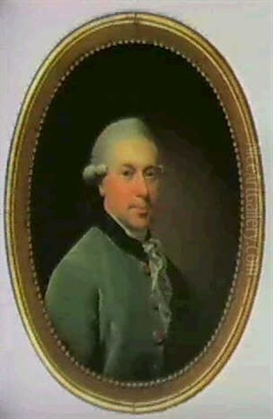 Portraet Af Generalfiskal, Hojesteretadvokat Peter Uldall   Og Hustru Anthonette F. Hansen Oil Painting by Jens Juel