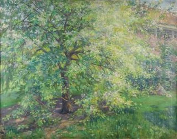 The Crab Apple Tree Oil Painting by Alfred Juergens