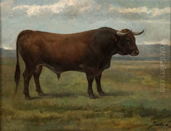 Toro Oil Painting by Luis Julia