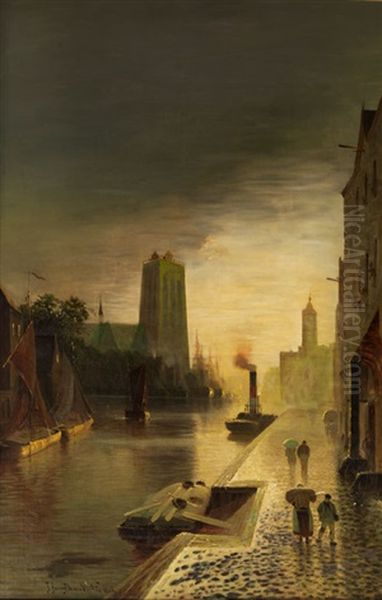 Ansicht Von Gent Oil Painting by Johann Jungblut