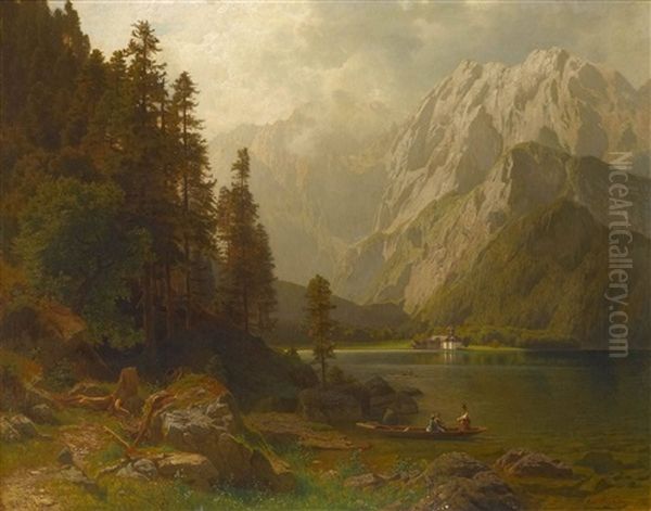 Blick Uber Den Konigssee Oil Painting by Carl Jungheim