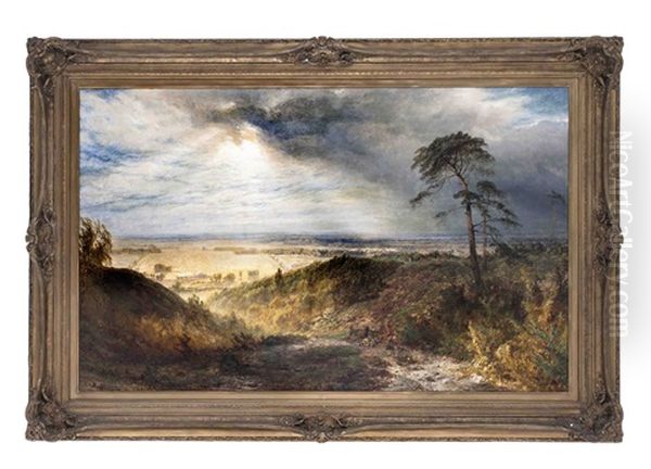 Weite Englische Landschaft Mit Personenstaffage Oil Painting by Henry Jutsum