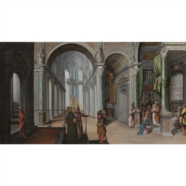 The Presentation Of Christ In The Temple Oil Painting by Paul Juvenel the Elder